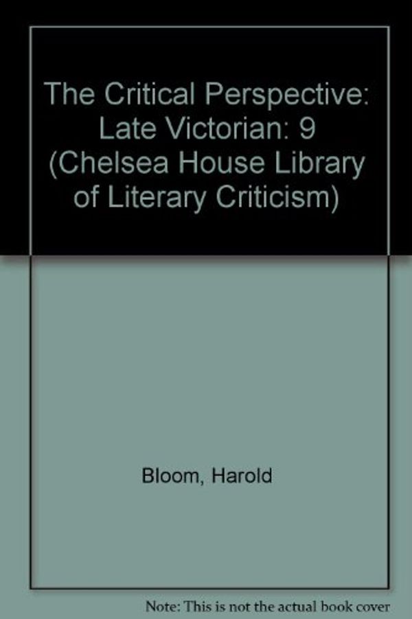Cover Art for 9780877547983, Critical Perspective (Vol. 9)(Oop) by Professor Harold Bloom