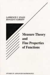 Cover Art for 9780849371578, Measure Theory and Fine Properties of Functions by Lawrence Craig Evans