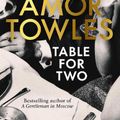 Cover Art for 9781529154108, Table for Two by Amor Towles
