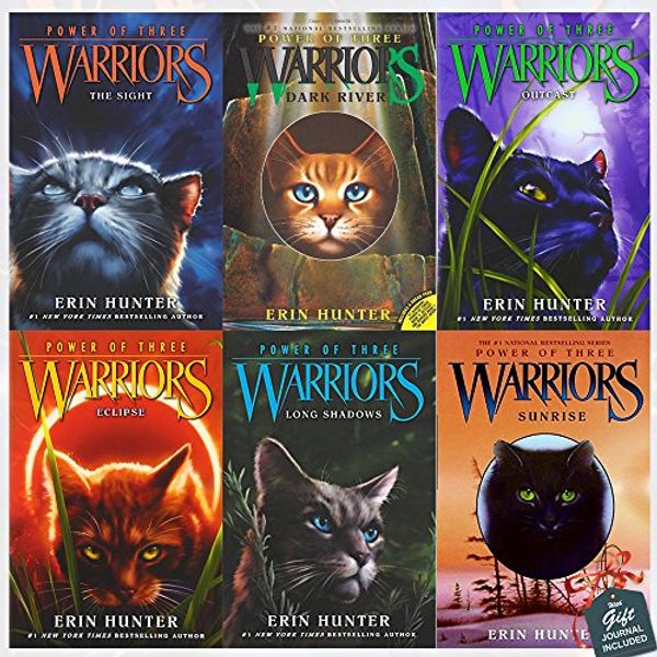 Cover Art for 9789123598366, Warriors Power of Three Erin Hunter Collection 6 Books Set With Gift Journal (The Sight, Dark River, Outcast, Eclipse, Long Shadows, Sunrise) by Erin Hunter