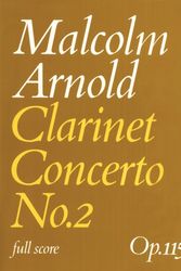 Cover Art for 9780571507979, Clarinet Concerto No. 2 by Malcolm Arnold