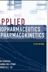 Cover Art for 9780071375504, Applied Biopharmaceutics & Pharmacokinetics by Leon Shargel