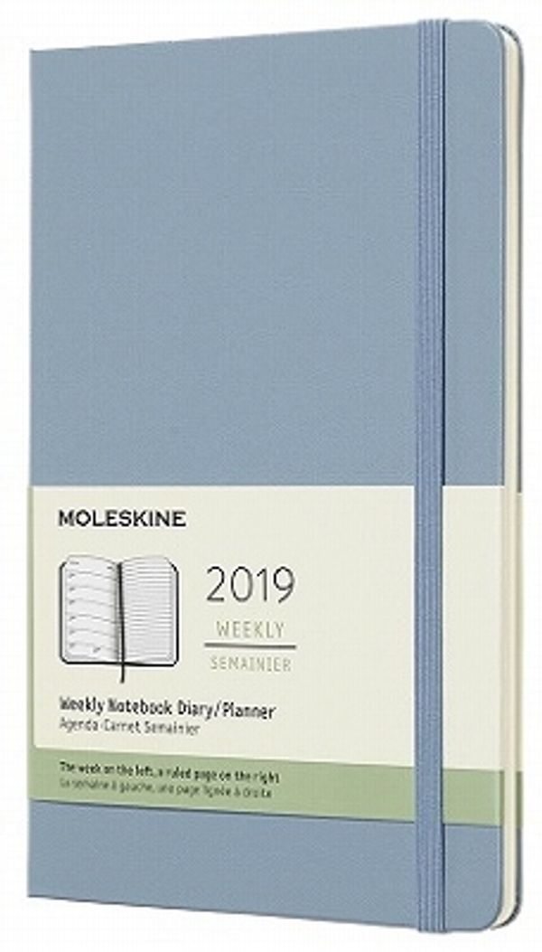 Cover Art for 8058341716588, Moleskine Planner Diary 2019 12M Weekly Notebook Large Cinder Blue Hard Cover by Moleskine