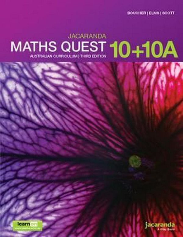 Cover Art for 9780730346395, Jacaranda Maths Quest 10 Australian Curriculum 3E LearnON & Print by Kylie Boucher