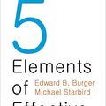Cover Art for 9780691226019, The 5 Elements of Effective Thinking by Edward B. Burger