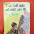 Cover Art for 9780340174975, Five Fall into Adventure by Enid Blyton