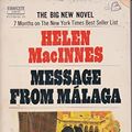 Cover Art for 9780449213049, Message from Malaga by Helen Macinnes