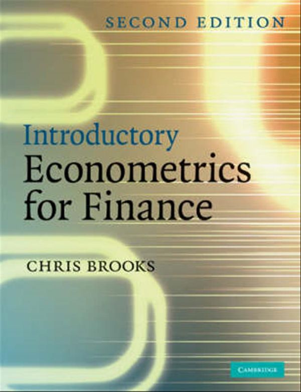 Cover Art for 9780521694681, Introductory Econometrics for Finance by Chris Brooks