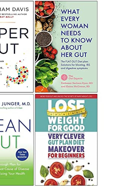 Cover Art for 9789123539390, Super Gut, What Every Woman Needs to Know About Her Gut, Clean Gut, Very Clever Gut Plan Diet Makeover for Beginners 4 Books Collection Set by Dr William Davis, Barbara Ryan, Elaine McGowan, Alejandro Junger, Iota