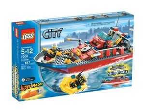 Cover Art for 0673419090889, Fireboat Set 7906 by Lego
