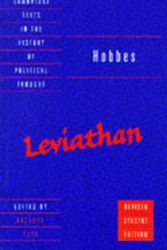 Cover Art for 9780521560993, Hobbes: Leviathan: Revised student edition (Cambridge Texts in the History of Political Thought) by Thomas Hobbes